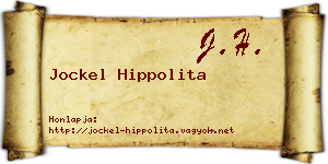 Jockel Hippolita névjegykártya